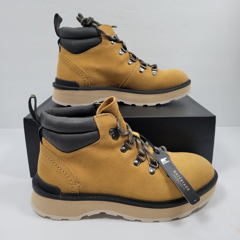 Sorel Hi-Line Women's GEO Yellow Jet Waterproof Hiking Boots US Size 9.5 NWB